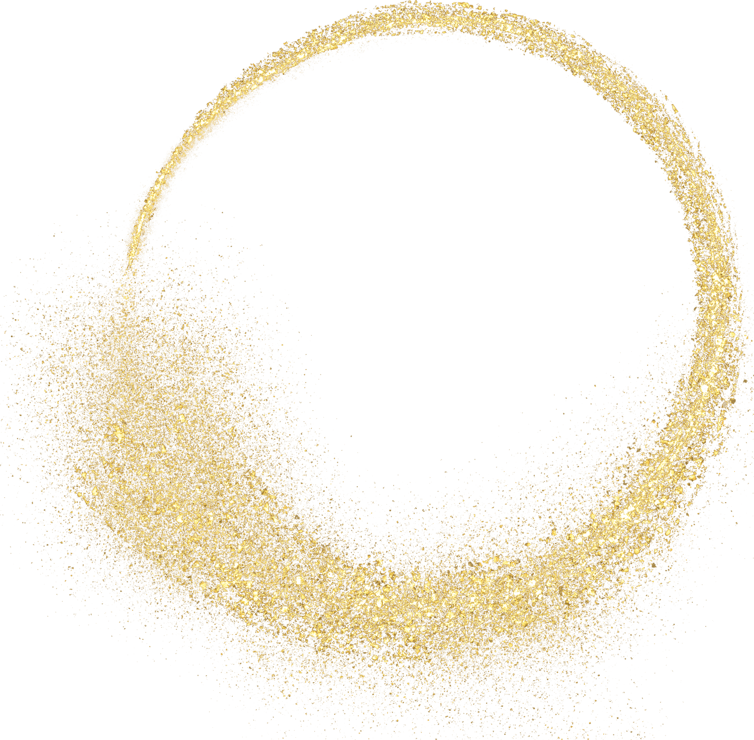 gold glitter shiny sprinkles circlle